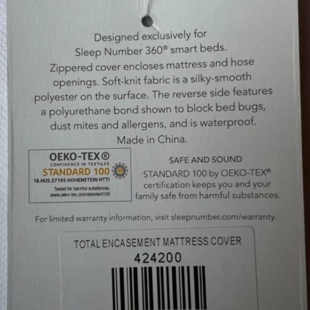 Sleep number 360 total mattress encasement